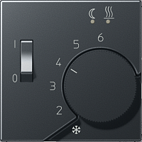 Лицевая панель Jung EcoProfi для терморегулятора антрацит картинка